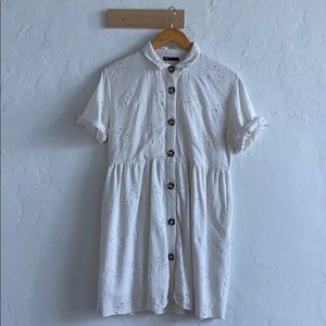 Casual white summer dress